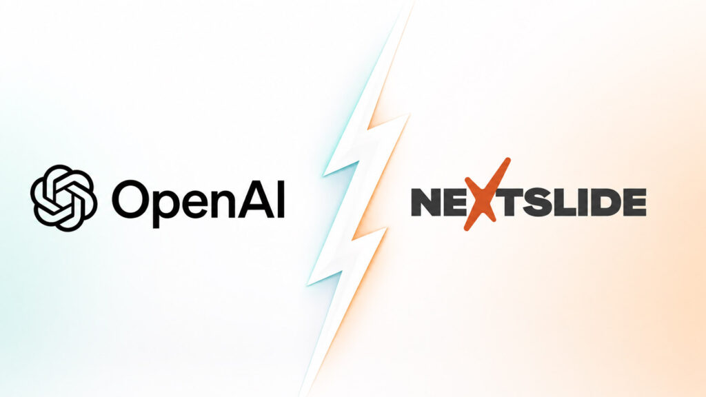 Yapay Zeka Destekli Sunum Platformu NextSlide, ChatGPT Ekibine Katıldı